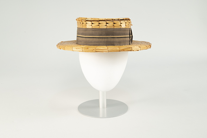 Image of Straw boater hat from C. C. Filson Co, ca. 1900-1920